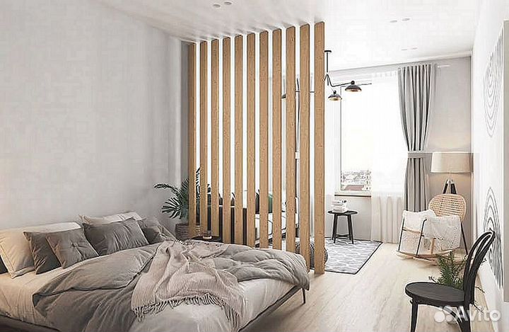 Декоративные рейки перегородка