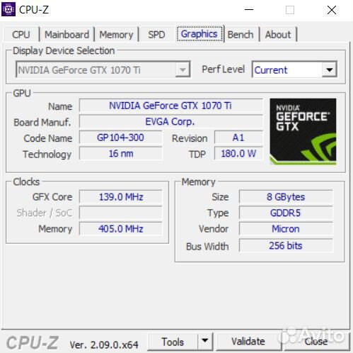Evga geforce gtx1070ti