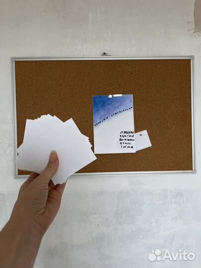 Пробковая доска для заметок 60*90