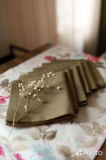 Салфетки сервировочные 6 штук + дорожка на стол