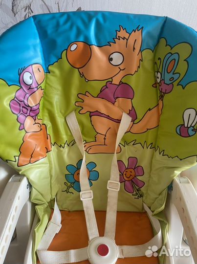 Детский стульчик для кормления chicco polly