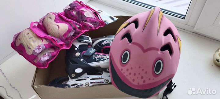 Роликовые коньки детские раздвижные