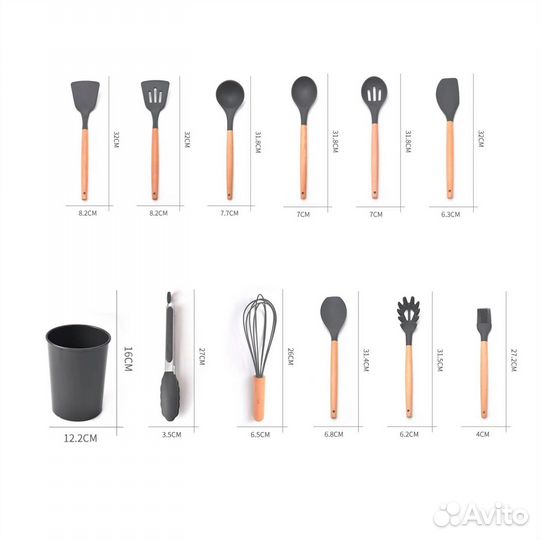 Набор кухонных принадлежностей новый