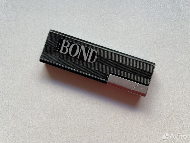 Металлическая зажигалка Bond автоген чёрная