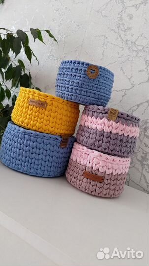 Плетеные корзинки для хранения