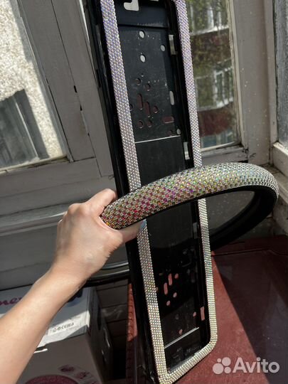 Оплетка на руль и рамка на гос. номера