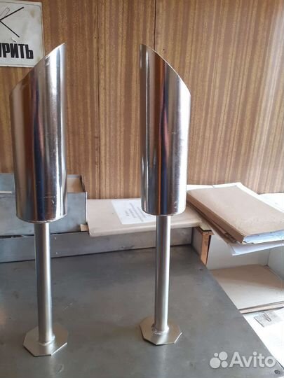 Ваза под цветы на кладбище из нержавеющей стали