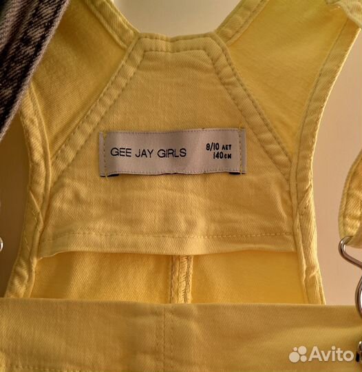 Джинсовый сарафан для девочки 140