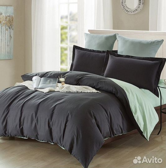 Постельное белье евро с готовым одеялом
