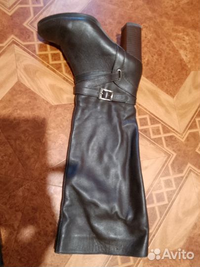 Сапоги кожаные 36 демисезонные