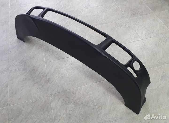 Накладка на передний бампер sobmart Audi A4 B6