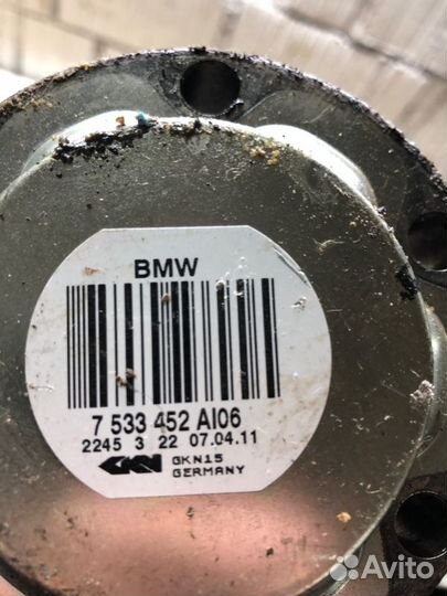 Полуось (привод) задняя Bmw 3 E92 N57D30A 2011