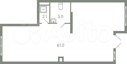 Продается помещение свободного назначения, 68.1м²