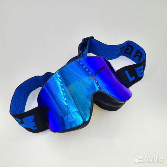 Очки детские горнолыжные, сноуборд, синие