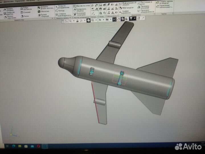 3д модель самолёта