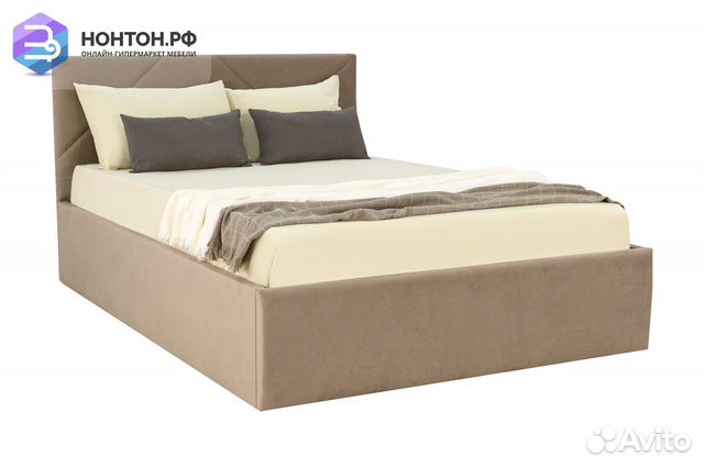 Кровать Лима светло-коричневая