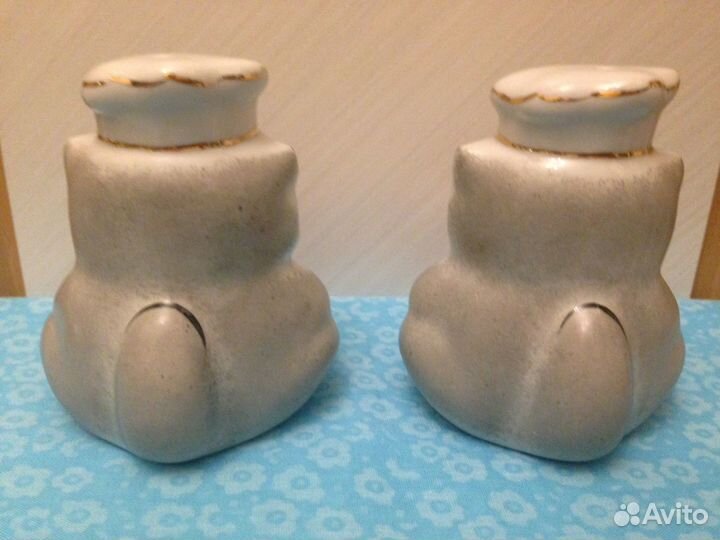 Фарфоровые статуэтки кот повар