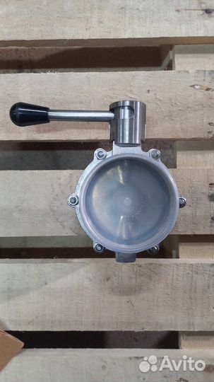 Дисковый затвор баттерфляй (кран-бабочка) Ду100