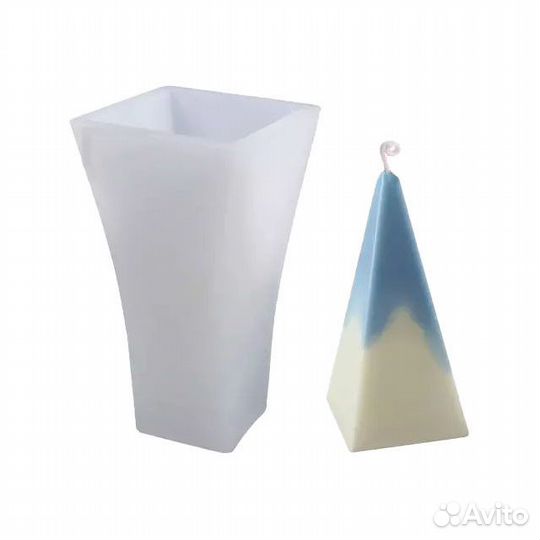 Силиконовая форма для свечей Пирамида №34