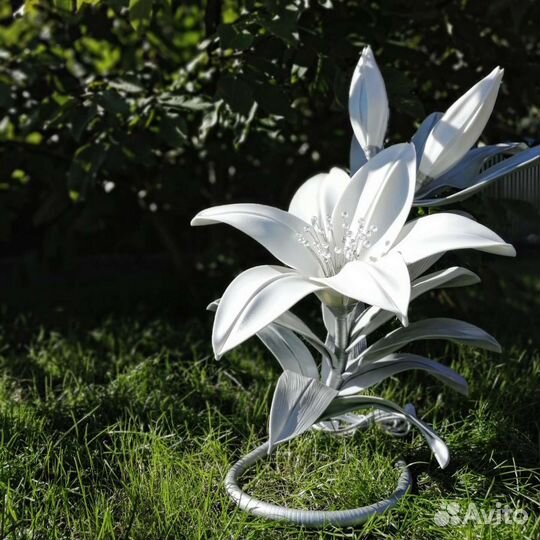 Ростовые цветы и светильники. Ручная работа