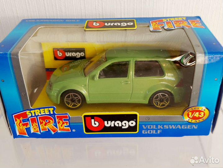 Volkswagen Golf машинка Bburago 1 43 Италия