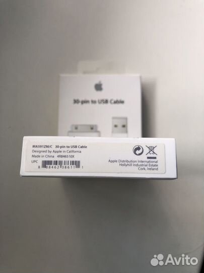 Кабель Apple 30-pin 1м White MA591ZM