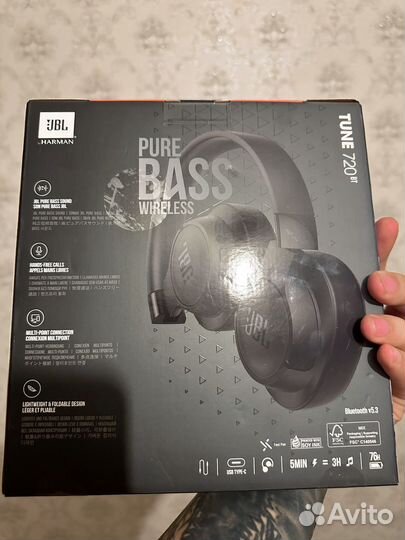 Наушники jbl tune 720bt