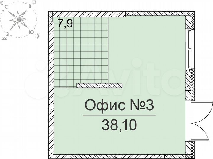Продам офисное помещение, 38.1 м²