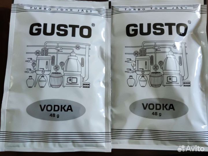 Спиртовые турбо дрожжи gusto vodka 48гр