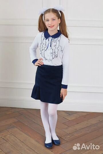 Блузка школьная 128-134