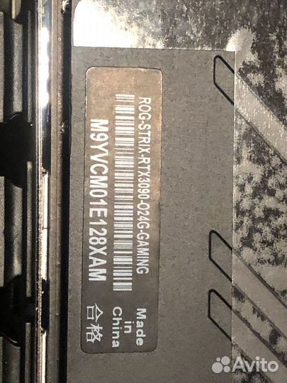 Asus GeForce RTX 3090 ROG strix OC