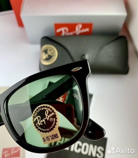 Солнцезащитные очки ray ban wayfarer 54 зеленый