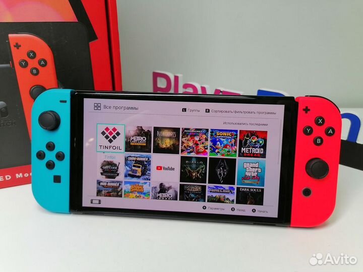 Прошита Новый Nintendo Switch Oled 256gb+999игр