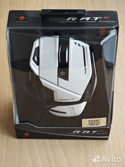Мышь Mad Саtz R.A.T. 8+, Whitе новая