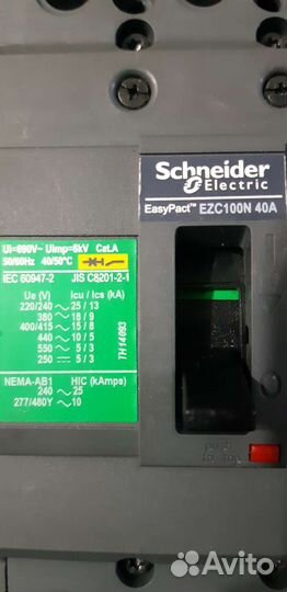 Автоматический выключатель schneider electric
