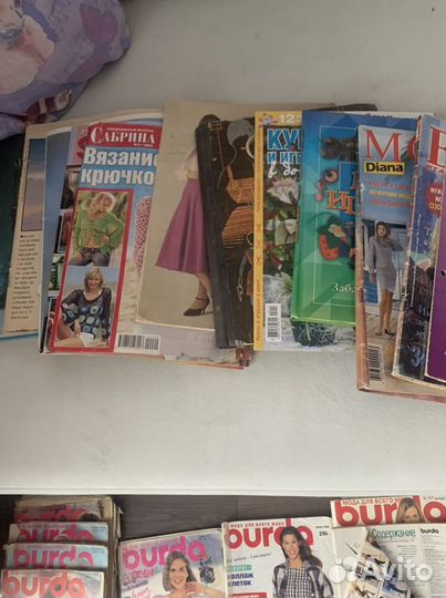 Журналы Бурда 47 единиц, + 4 журнала Крой и шитье
