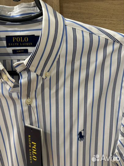 Polo Ralph Lauren рубашка в полоску с лого