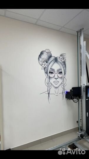 Оформление помещений, вертикальная печать