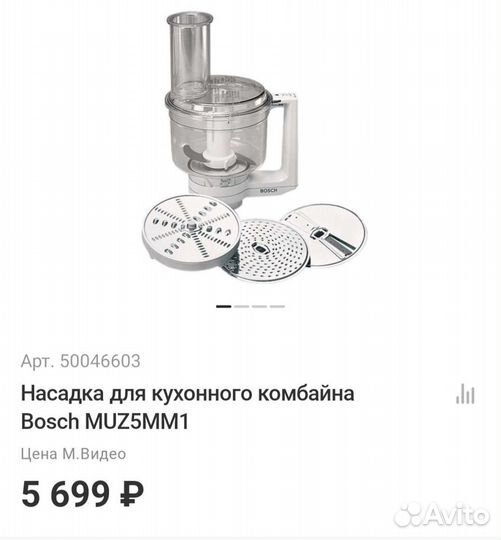 Насадка для кухонной машины Bosch Mum5