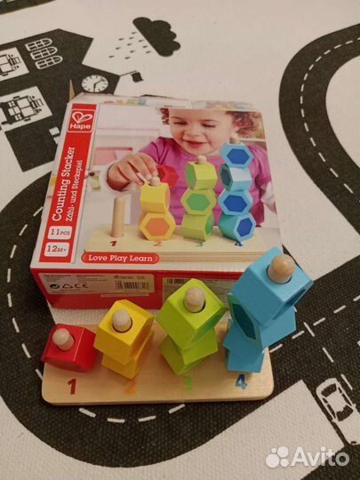 Игрушки деревянные сортер, комодик Монтессори