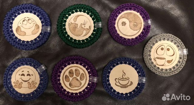 Подставка под чашку/под горячее/салфетка из джута