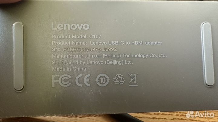 Докстанция lenovo c107 (USB-C dockstation hdmi)