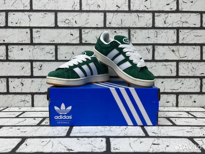 Кроссовки Adidas Campus Dark Green Gum (36-45)