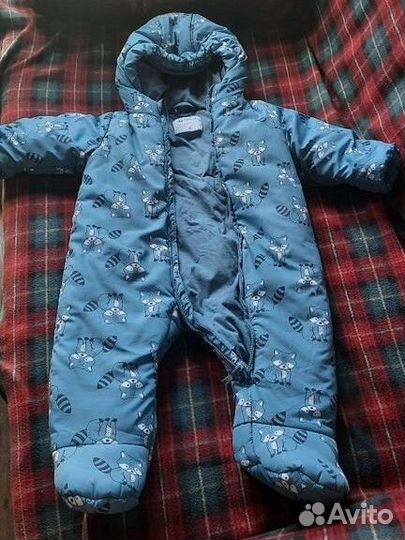 Детский зимний комбинезон на мальчика 80р
