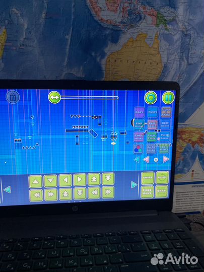 Лояут в игре geometry dash в стиле 1.0