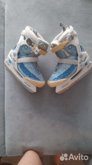 Коньки детские раздвижные 32-34