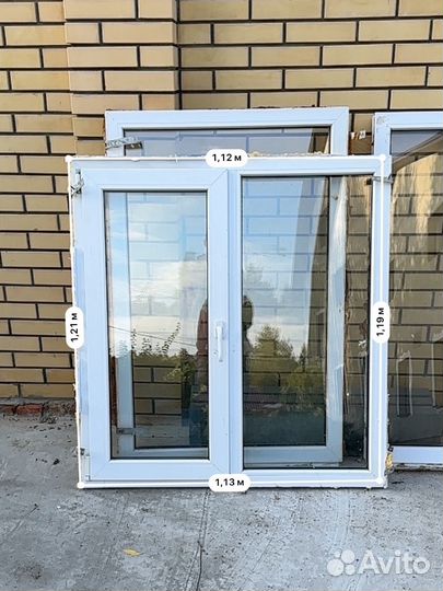 Пластиковые окна бу 3 шт
