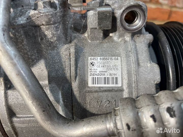 Компрессор кондиционера Bmw 5 E60 N52B25 AF 2007
