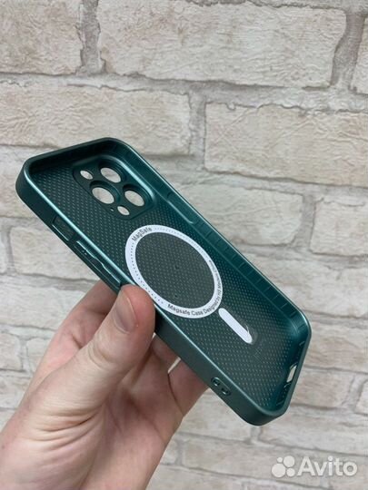 Чехол стеклянный Magsafe iPhone 13 Pro