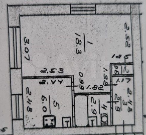 1-к. квартира, 30,7 м², 1/4 эт.